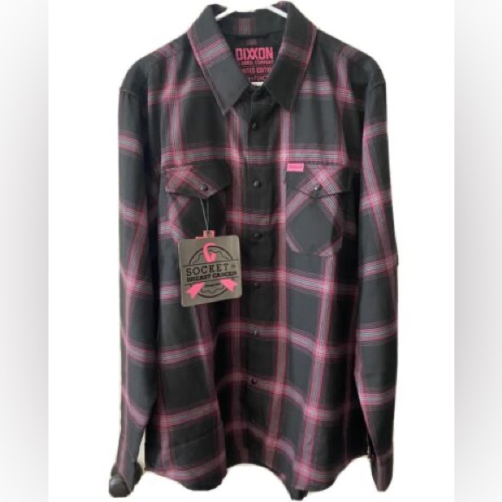 Dixxon X Snap On Socket to Breast Cancer flannel